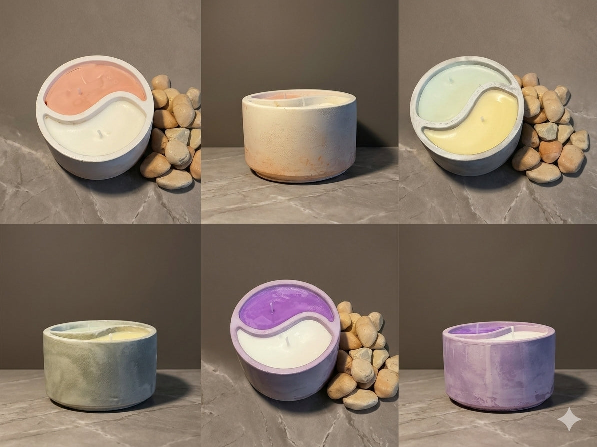 Vela Artesanal Yin Yang – Equilibrio para Cuerpo, Mente y Alma