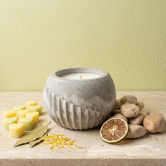 Vela Artesanal - Colección Citrus Block