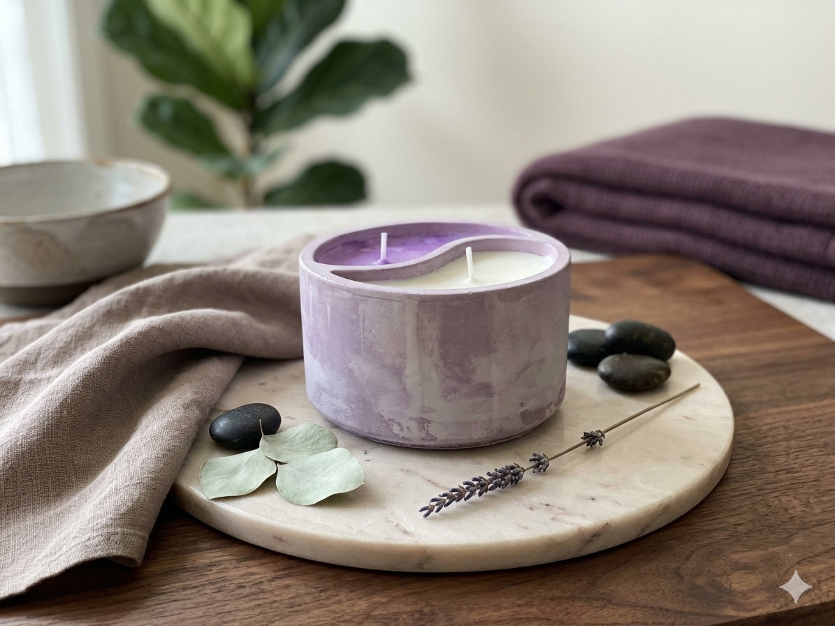 Vela Artesanal Yin Yang – Equilibrio para Cuerpo, Mente y Alma